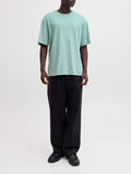 Jack e Jones T-shirt Bradley Uomo 12249319 Mineral Blue - Verde