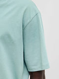 Jack e Jones T-shirt Bradley Uomo 12249319 Mineral Blue - Verde