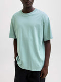 Jack e Jones T-shirt Bradley Uomo 12249319 Mineral Blue - Verde
