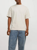 Jack e Jones T-shirt Uomo 12254412 Moonbeam - Avorio
