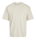 Jack e Jones T-shirt Uomo 12254412 Moonbeam - Avorio