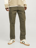 Jack e Jones Pantalone Cargo Uomo 12258150 Olive Night - Verde