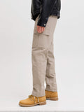 Jack e Jones Pantalone Cargo Kane Barkley Uomo 12258150 Crockery - Beige