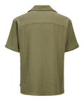 Jack e Jones Camicia Casual Coba Stripe Uomo 12271060 Dusty Green - Verde