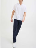 Jack e Jones Pantalone Straight Kane Hybrid Uomo 12274977 Dark Navy - Blu