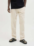 Jack e Jones Pantalone Straight Kane Hybrid Uomo 12274977 Moonbeam - Avorio
