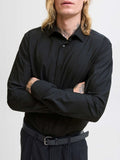 Jack e Jones Camicia Classica Blaactive Uomo 12282199 Black - Nero