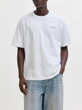 Jack e Jones T-shirt Archive Grap Uomo 12287990 Bright White - Bianco