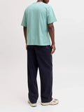 Jack e Jones T-shirt Archive Grap Uomo 12287990 Mineral Blue - Verde