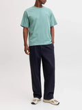 Jack e Jones T-shirt Archive Grap Uomo 12287990 Mineral Blue - Verde