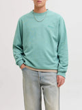 Jack e Jones Felpa Archive Grap Uomo 12287995 Mineral Blue - Verde