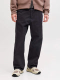 Jack e Jones Pantalone Straight Alex Uomo 12288528 Tap Shoe - Nero