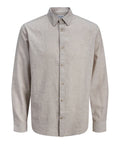 Jack e Jones Camicia Casual Uomo 12289174 String - Grigio