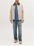 Jack e Jones Camicia Casual Summer Linen Uomo 12289174 Navy Blazer - Blu