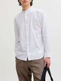 Jack e Jones Camicia Casual Summer Linen Uomo 12289184 White - Bianco