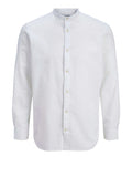 Jack e Jones Camicia Casual Summer Linen Uomo 12289184 White - Bianco
