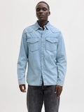 Jack e Jones Camicia Jeans Uomo 12289219 - Denim