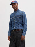 Jack e Jones Camicia Jeans Uomo 12289219 - Denim
