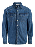 Jack e Jones Camicia Jeans Uomo 12289219 - Denim