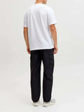 Jack e Jones T-shirt Fusion Chest Uomo 12289936 Bright White - Bianco