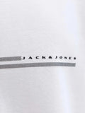 Jack e Jones T-shirt Fusion Chest Uomo 12289936 Bright White - Bianco