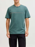 Jack e Jones T-shirt Fusion Chest Uomo 12289936 North Atlantic - Celeste