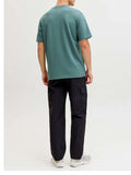 Jack e Jones T-shirt Fusion Chest Uomo 12289936 North Atlantic - Celeste