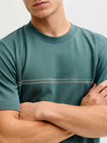 Jack e Jones T-shirt Fusion Chest Uomo 12289936 North Atlantic - Celeste
