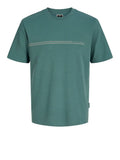 Jack e Jones T-shirt Fusion Chest Uomo 12289936 North Atlantic - Celeste