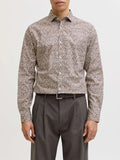 Jack e Jones Camicia Classica Camicia Blablackpool Uomo 12290974 Ancient Scroll Slimfit - Marrone