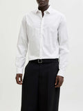 Jack e Jones Camicia Classica Blablackpool Uomo 12290974 White Slimfit - Bianco