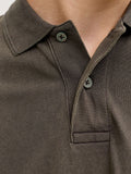 Jack e Jones Polo Bluwill Uomo 12293016 Turkish Coffee - Marrone