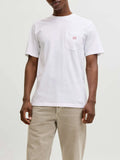 Jack e Jones T-shirt Uomo 12293019 Bright White - Bianco