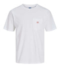 Jack e Jones T-shirt Uomo 12293019 Bright White - Bianco