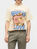 Jack e Jones T-shirt Uomo 12293429 Antique White Yellow - Giallo