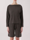Jeanne Baret Felpa Donna 56D5706 Thyme Mel. - Grigio