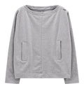 Jeanne Baret Felpa Donna 56D5706 - Grigio