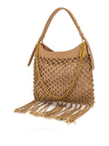 La Carrie Borsa a Tracolla Fringe Donna 161C-LA-560-ROS - Beige
