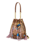La Carrie Borsa a Secchiello Jungle Donna 161M-EB-182-SYR Cuoio - Marrone