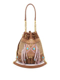La Carrie Borsa a Secchiello Jungle Donna 161M-EB-182-SYR Cuoio - Marrone