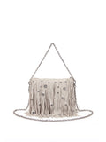 La Carrie Borsa Pochette Fringes Donna 161M-KY-814-SYN Ivory - Avorio