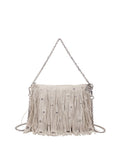La Carrie Borsa Pochette Fringes Donna 161M-KY-814-SYN Ivory - Avorio