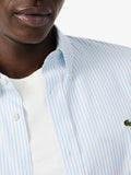Lacoste Camicia Classica Celeste Uomo CH5084 - Bianco