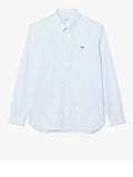 Lacoste Camicia Classica Celeste Uomo CH5084 - Bianco