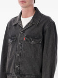 Levis Giubbino di Jeans Uomo 0010P Black - Nero
