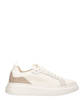 Liu Jo Sneakers Big Uomo 7B6011TX145 Knit/cow Suede Milk - Bianco