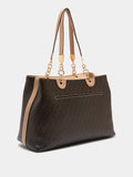 Liu Jo Borsa Shopper Donna AA6104E1118 Testa Moro/dk.cipria - Marrone