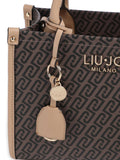 Liu Jo Borsa a Mano Donna AA6192E1092 Testa Moro/dk.cipria - Marrone