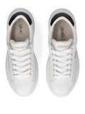 Liu Jo Sneakers Casper Nero Donna BA6069P0102 Calf White/black - Bianco