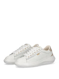 Liu Jo Sneakers Casper Oro Donna BA6069PX026 Calf Leather/metalli White/l - Bianco